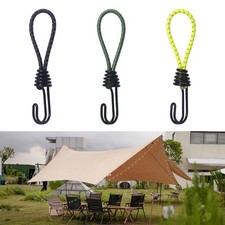 10x Bungee Cord with Hook, Mini Bungee Cord, Tent Hook, Heavy Duty Bungee Cord