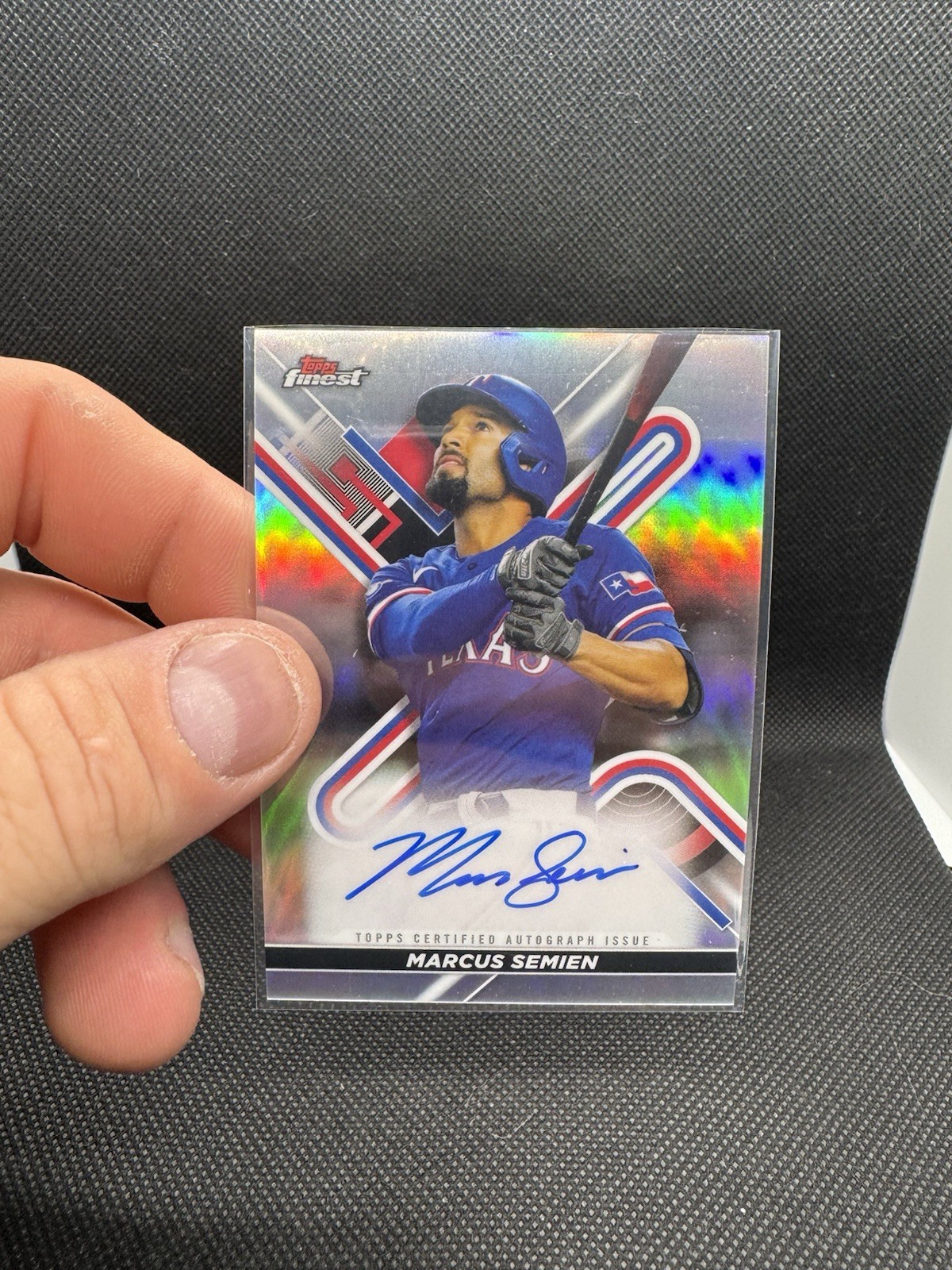 2022 Topps Finest Auto Marcus Semien #FA-MS Texas Rangers Auto