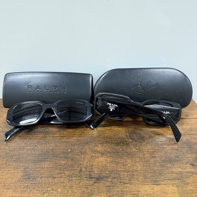 PRADA PR 17WS Sunglasses 2 Pack 1AB5S0 Symbole 49/20 Black/Dark Grey Lenses