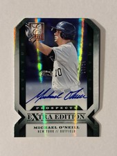 2013 Panini Elite Extra Michael O’neill Rookie Auto /25 Green #154 NY Yankees RC