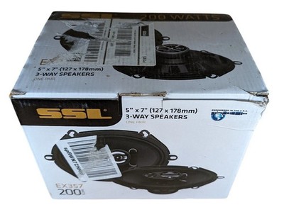 Sound Storm SSL EX357 5x7 3-Way Car Speakers Pair 200W New in Box