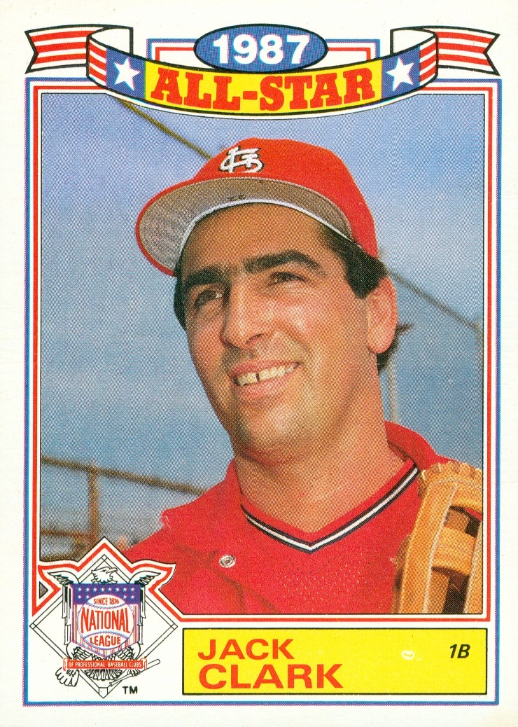 1988 Topps #13 Jack Clark Glossy All-Stars