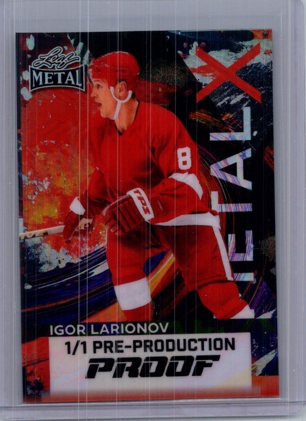 Igor Larionov 2026 Leaf Metal Hockey 1/1 Pre Production Proof
