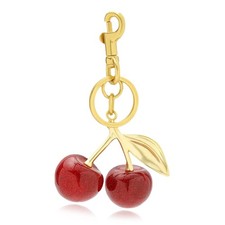 WellerMan Cherry Keychain Accessories   Cute Bag Charms and Purse Charms f