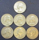 1964 P Washington Quarter 90% Silver - Lot Of 7 Condition Varies e