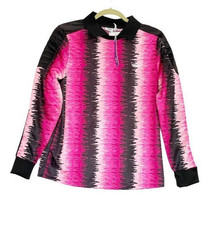 NWT Women ADIDAS ORIGINALS Logo Soccer T-Shirt Long Sleeve Pink Stretch Medium