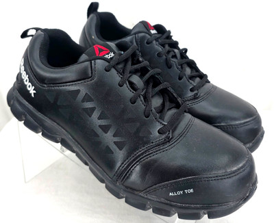 Reebok RB4047 Sublite Cushion Alloy Safety Toe Leather Work Shoes Men's US 8W