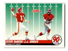 Steve DeBerg 1991 Score #326 Kansas City Chiefs Centered Mint to Gem