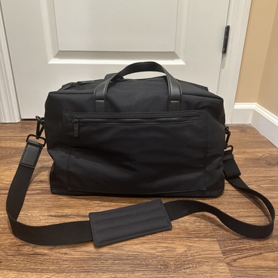 Away Travel Everywhere Bag Black Nylon & Leather Straps NWOT