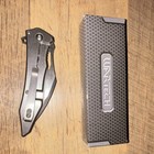 WarTech Skull Design Black/Silver/Red Aluminum Clip Point Plain Blade Pocketkni… — photo 3
