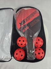 NEW XS Sportster Pickleball Game Set 2 Paddles 4 Balls  Carrying Case 250g