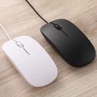 Schwarz/Weiß USB 2.0 Kabel Scroll Wheel Maus für PC Laptop Notebook Desktop