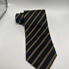 Roberto Villini Collezione Tie Necktie 100 Silk Navy/black