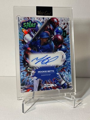 Mookie Betts 2025 Wild Card Splat 1/1 Autograph Balloons Foil Holo Dodgers Rare