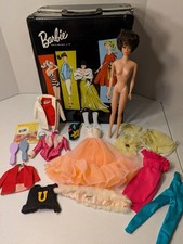 Vintage 1961 Barbie Double Doll Case Mattel Ponytail Midge Lot