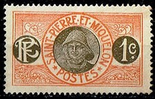 1909. Saint-Pierre et Miquelon. 1c. Thèmes du pays. N°78.
