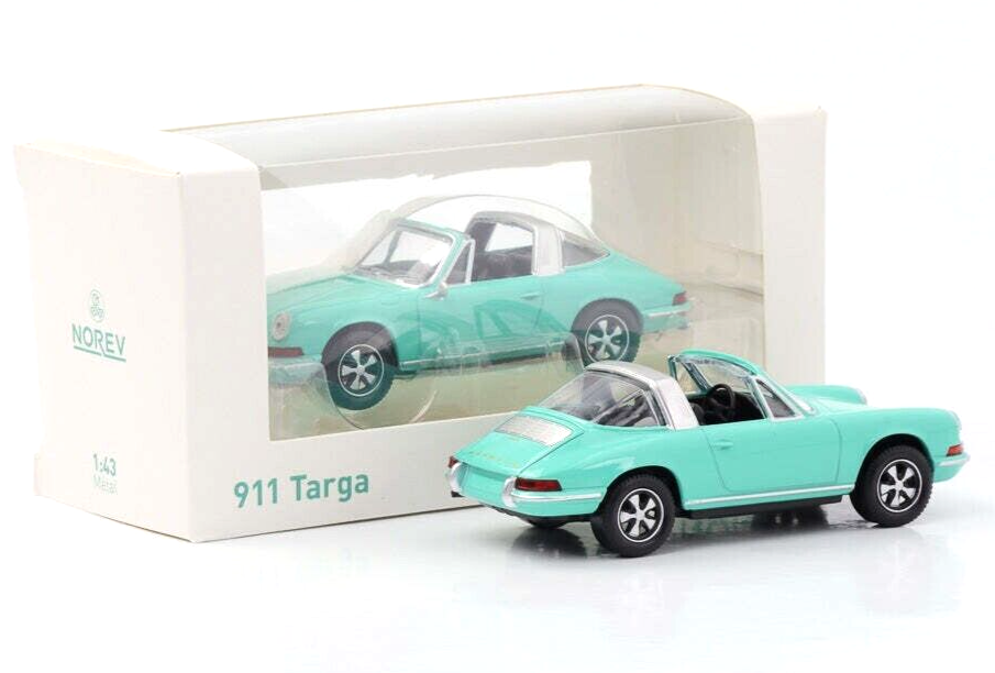 1/43 Porsche 911 Targa Spider 1969 Green Diecast Model Car by