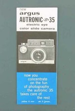 ARGUS AUTRONIC 35 SALES BROCHURE/68858