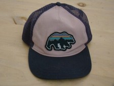 Patagonia Fitz Roy Bear mesh trucker Hat Cap - EUC - Purple - Adult Snapback