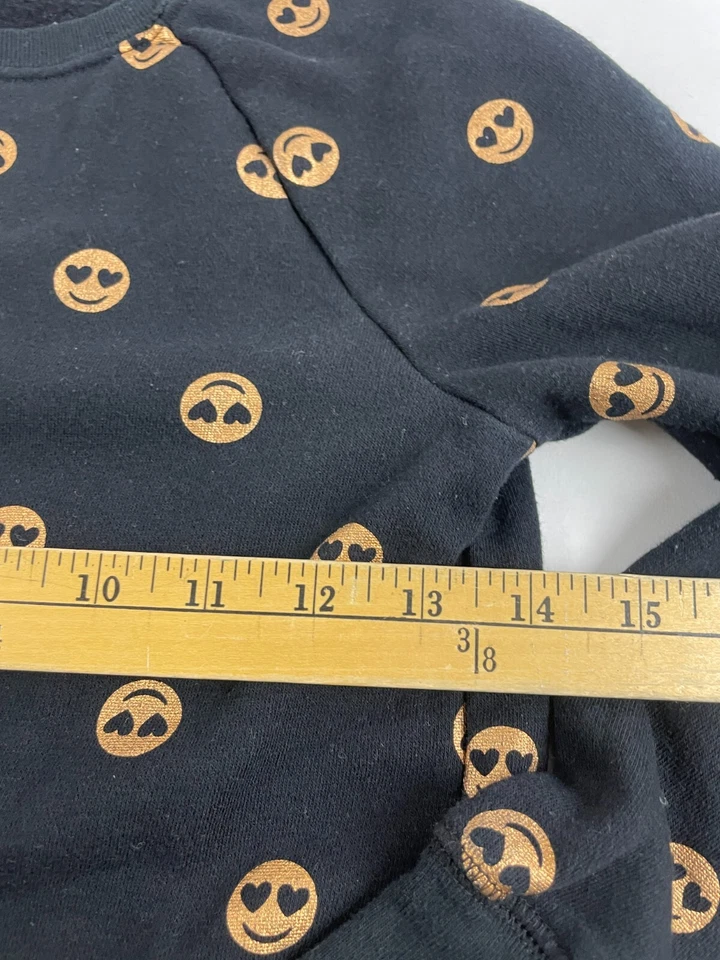 Suéter Athletic Works, Niñas Talla Mediana, Negro Metálico Dorado, Pullover Foto 4 de 4