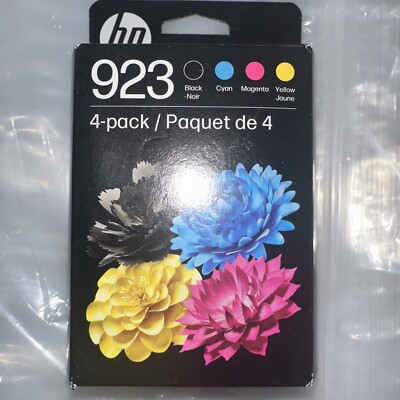 HP - 923 4-Pack Standard Capacity Ink Cartridges - Black/Cyan/Magenta/Yellow