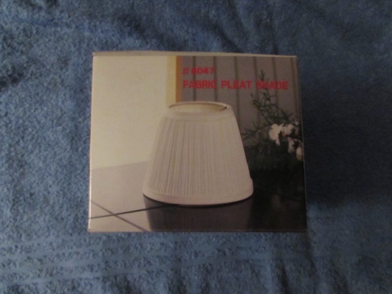 Fabric Pleated Lamp Shade J.C. Penney - 4 Inches Tall - Item No. 8047 - New