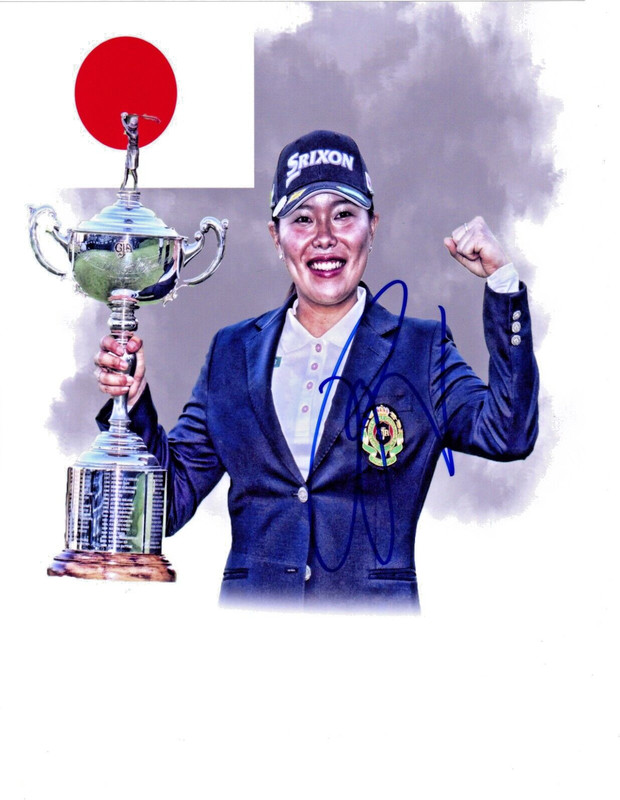 Minami Katsu LPGA star signed autographed 8x10 golf photo Kagoshima Japan F