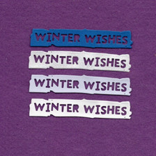 WINTER WISHES die cuts scrapbook cards