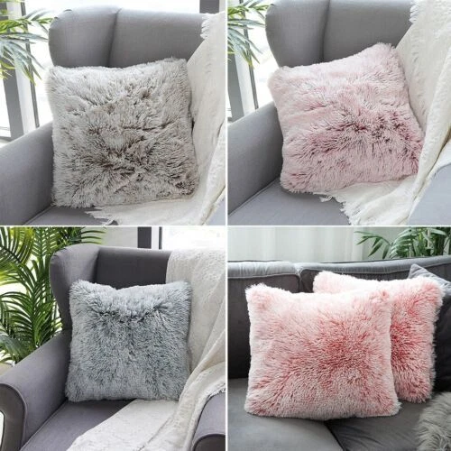 Coussins et galettes de sièges taies d'oreiller gris pour la maison