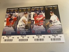 2010 Miss. Braves Ticket Sheet w/ Picture of Jayson Heyward & Freddie Freeman