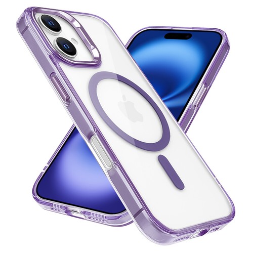 For Apple iPhone 16 Plus Ultra Clear Hard Back PC & TPU Edge MagSafe Cover Case - Foto 32 di 43