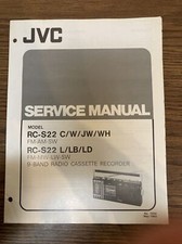 JVC RC-S22 C/W/JW/WH RC-S22 L/LB/LD Radio Service Manual Original