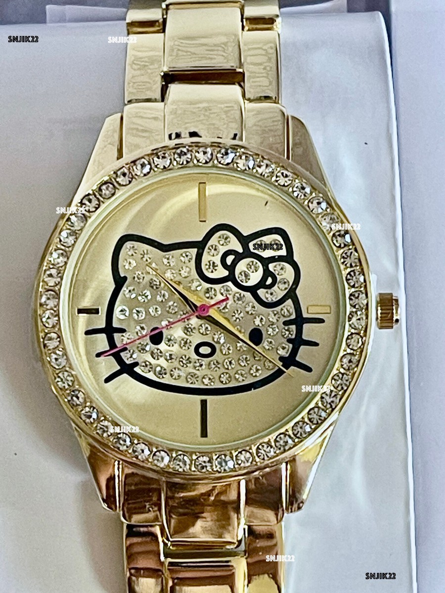 HELLO KITTY WATCH ACCUTIME HELLO KITTY GOLD TONE WOMEN\'S WATCH SPARKLING NEW ACCUTIME HELLO KITTY Gold Tone Women main image 2