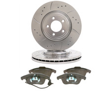 PASTIGLIE DISCHI FRENO ANTERIORI FORATI SCANALATI 320mm PER AUDI A4 B8 A5 8T 3.2 07-17