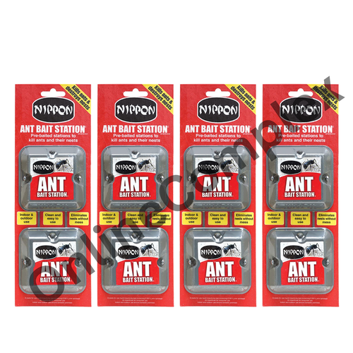 Nippon Ant Killer Bait Station Stop Ants & Nests Trap Indoor Outdoor