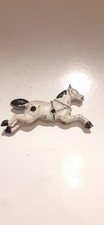 White Cast Iron Horse for toy wagon fire wagon carriage hay wagon covered wagon