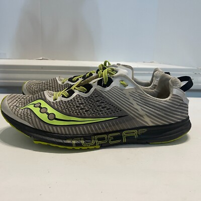 Saucony Type A8 Green/White Mens Running Shoes *No Insoles*