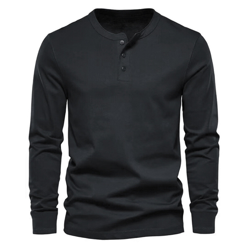 The North Face Longsleeve Copperwood Henley Shirt Mens Bittersweet Brown Heather S