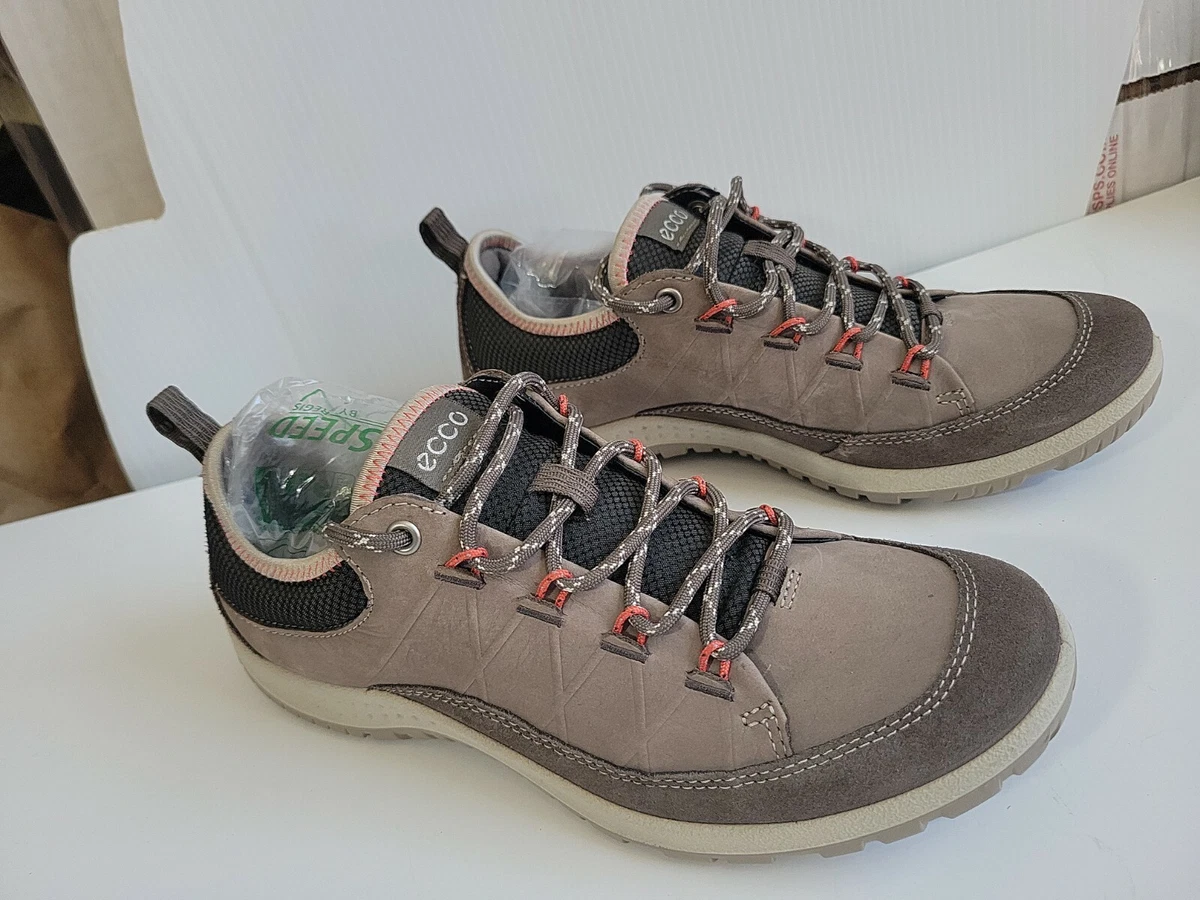 tømrer adelig semester ECCO Taupe Yak Leather Receptor Lite Technology Comfort Hiking Walking  Shoes 36 | eBay