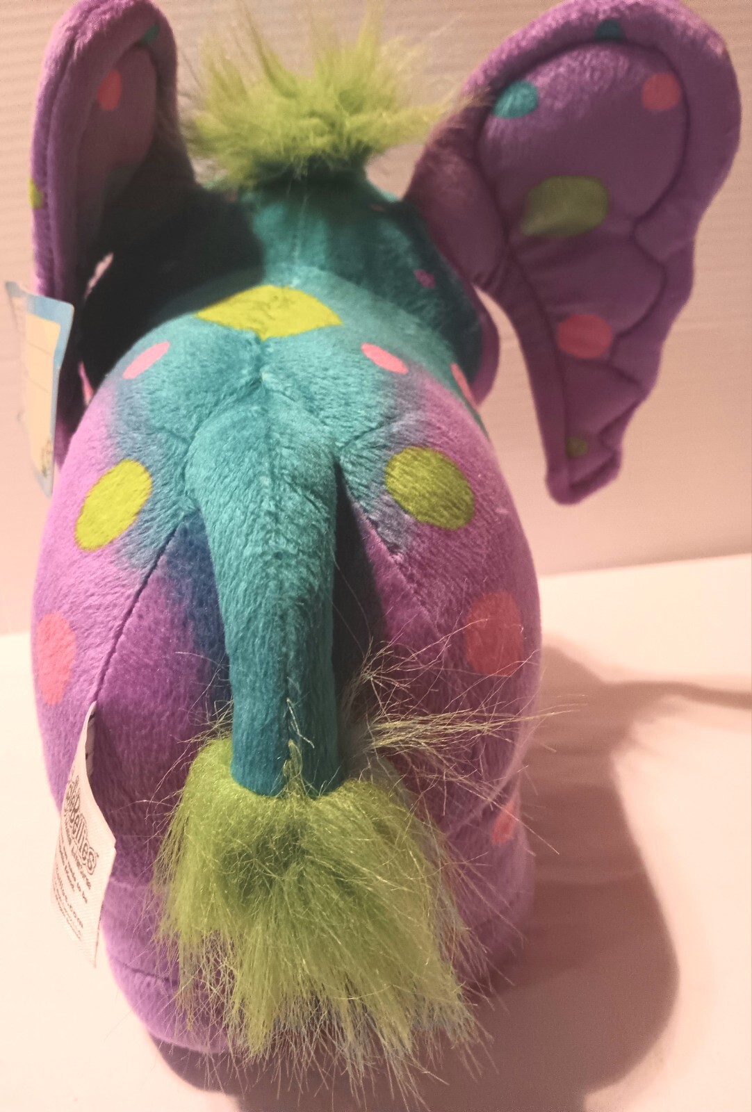 The Gigglebellies Adventures Stuffed Plush Purple PEANUT ELEPHANT Toy