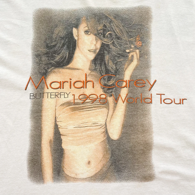 90s Mariah Carey Butterfly World Tour T-Shirt. Vintage 1998 Live 