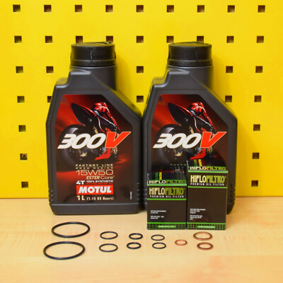 Set Öl Ölfilter Motul 300V Factory 15w50 Für: KTM 690 Duke Enduro SMC Supermoto