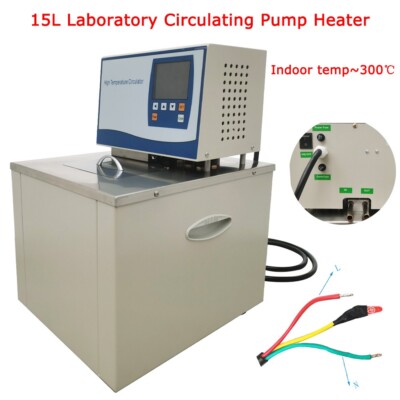 New 15L Laboratory Circulating Pump Heater 220V 300  Oil Bath Heating Circulator