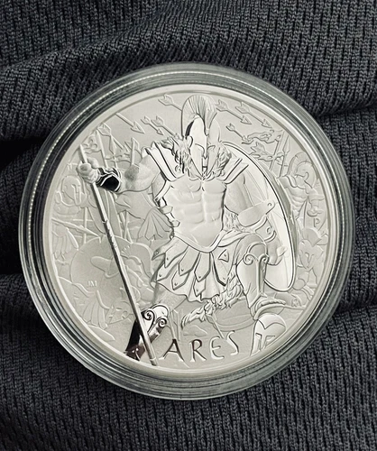 2023 Tuvalu Gods Of Olympus Ares 1 oz Silver Coin BU