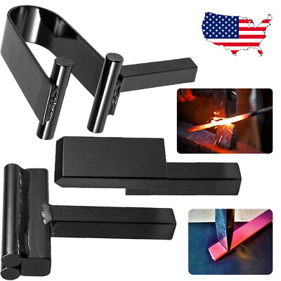3/4'' Blacksmith Anvil Forge Hardy Tool Set Hot Cut Creasing Stake Spring Fuller