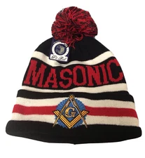 MASON MASONIC FREEMASONRY FREEMASON MASONRY GRAND LODGE KNIT POM BEANIE CAP HAT
