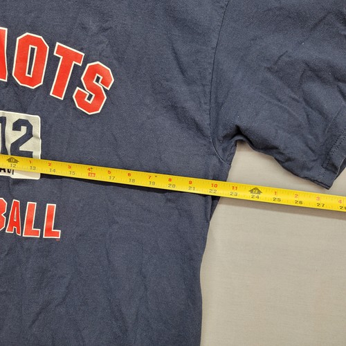 New England Patriots Tom Brady Tee Shirt # 12 Blue XL 100% Cotton - Picture 3 of 12