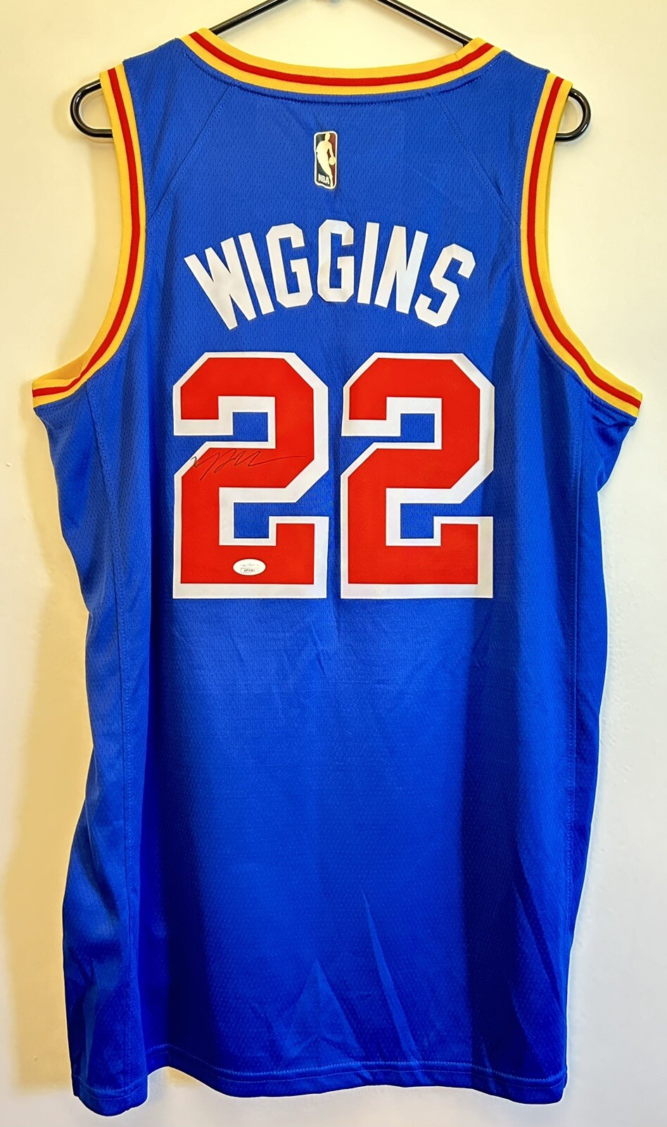 Andrew Wiggins Autographed Signed Golden State Warriors Jersey JSA COA 