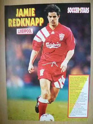 Original Hand Signed Press Cutting- JAMIE REDKNAPP, Liverpool FC (appx. A4 ) - Image 1 of 3
