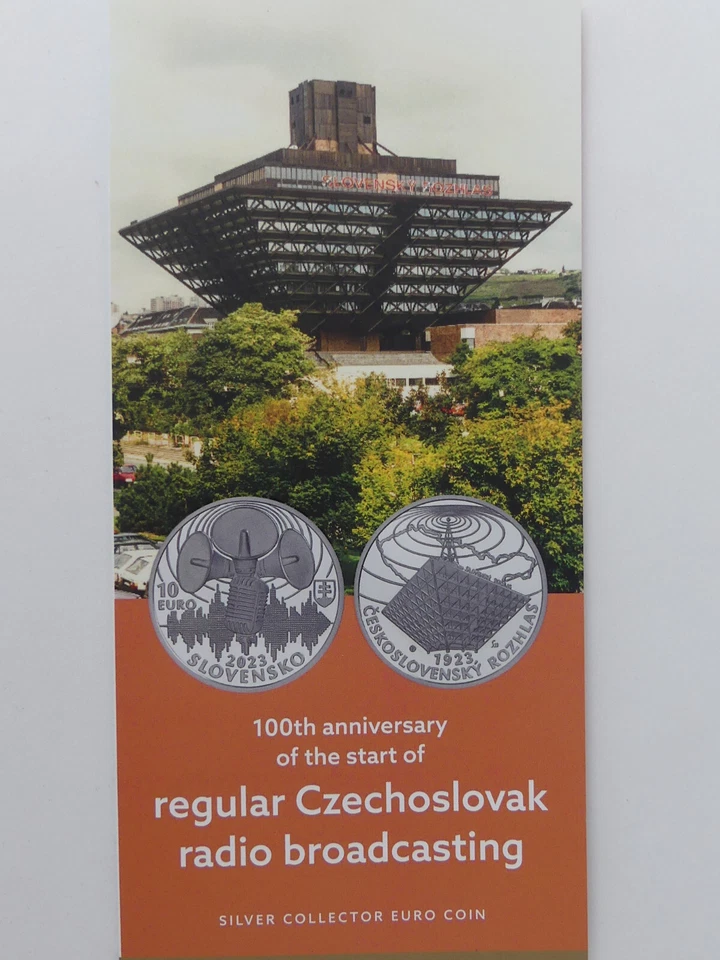SLOWAKEI 2023 10 EURO SILBER MÜNZE COIN ST BU - 100 JAHRE RUNDFUNK - - Bild 4 von 4